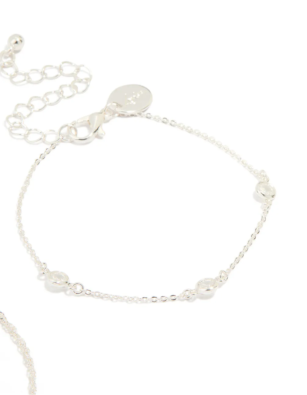 Silver Diamante & Ball Chain Watch 2-Pack Bracelet sold by lovisa product image thumbnail 3