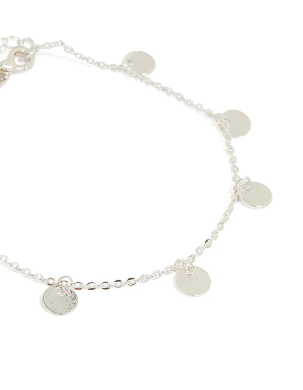 Silver Diamante & Flat Disc Bracelets 5-Pack sold by lovisa product image thumbnail 3