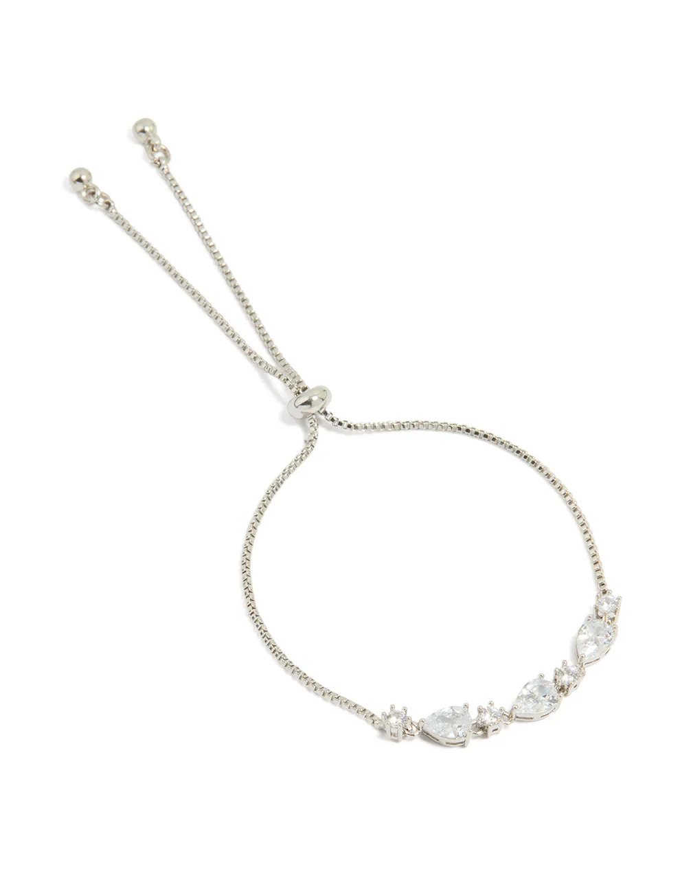 Silver Cubic Zirconia Toggle Bracelet sold by lovisa