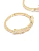 Gold Plated Cubic Zirconia Butterfly & Pointed Rings 3-Pack sold by lovisa