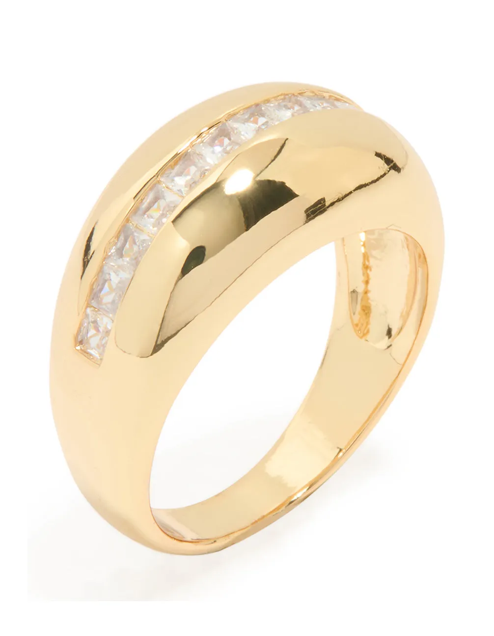Gold Plated Cubic Zirconia Embellished Line Ring sold by lovisa product image thumbnail 2