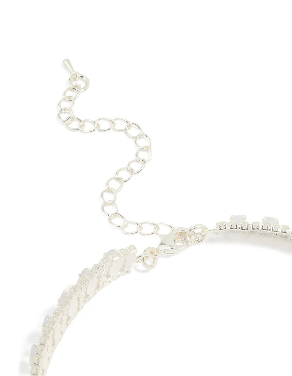 Silver Cubic Zirconia Choker Necklace sold by lovisa product image thumbnail 3
