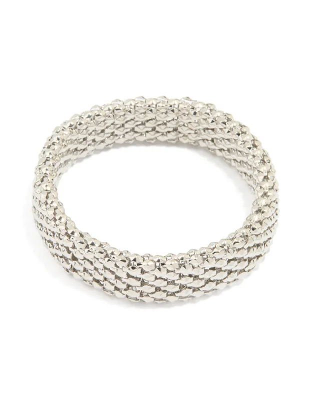 Silver Honeycomb Stretch Bracelet sold by lovisa