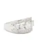 Silver Cubic Zirconia Cluster Band Ring sold by lovisa
