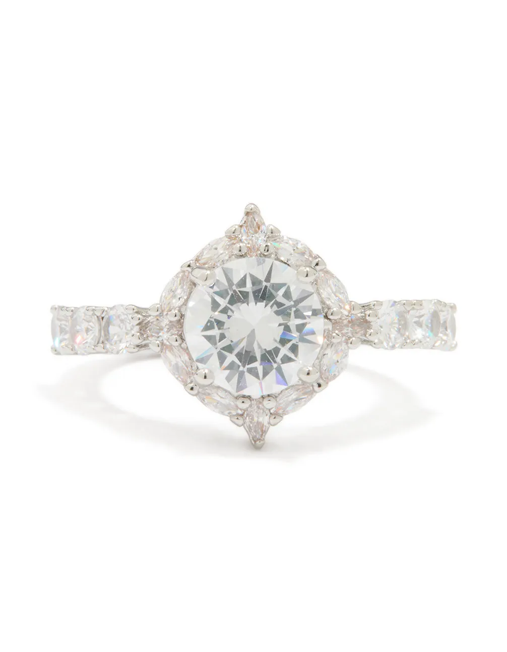 Silver Cubic Zirconia Circle Thin Ring sold by lovisa product image thumbnail 3