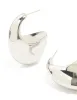 Silver Chunky Thick Hoop Earrings sold by lovisa