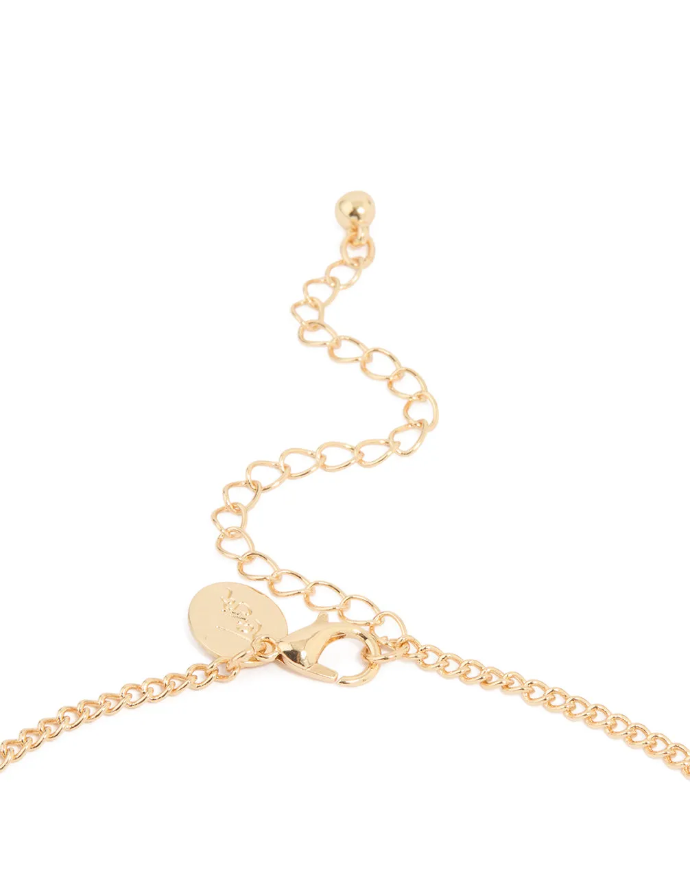 Gold Flat Organic Shape Lariat Necklace sold by lovisa product image thumbnail 3