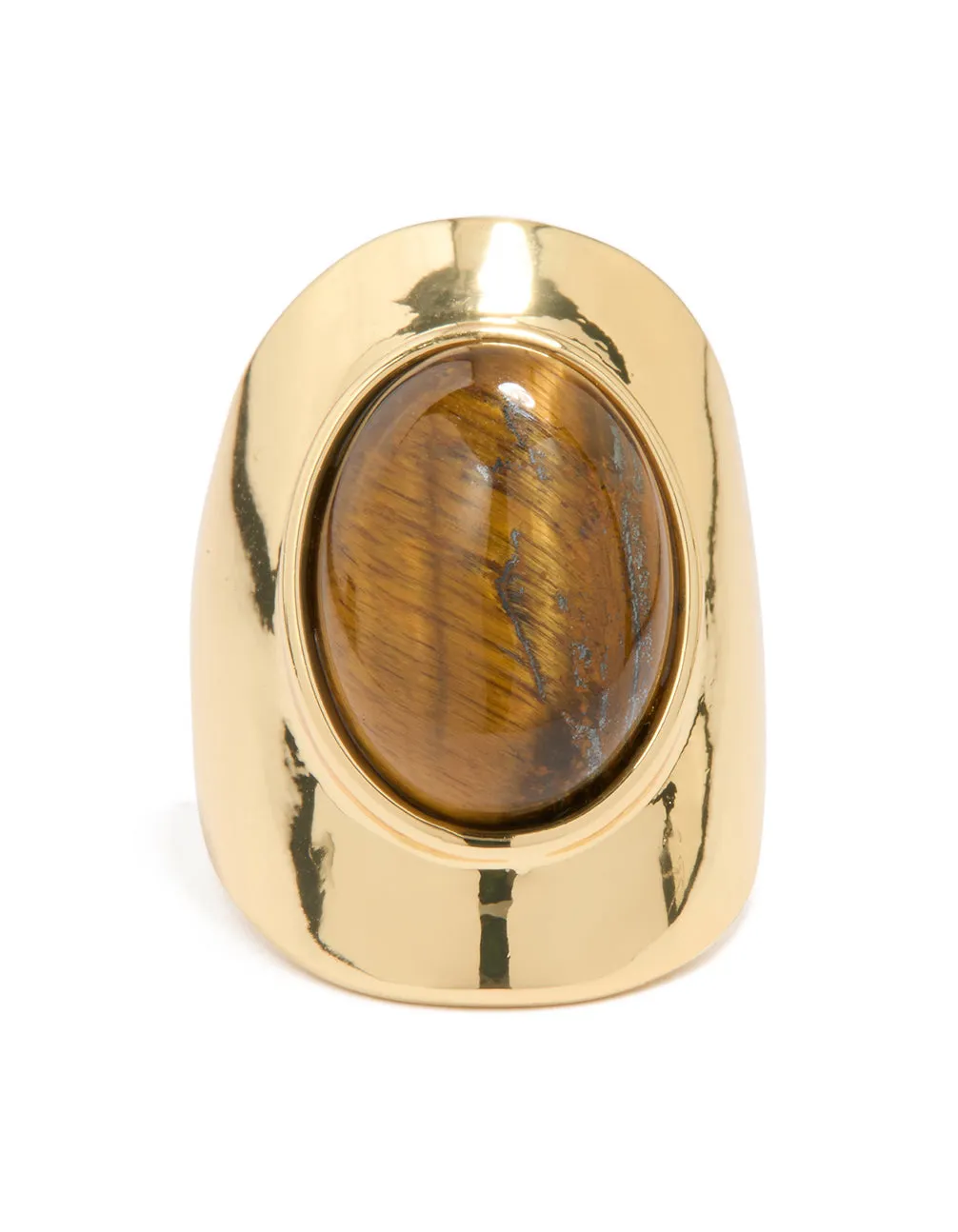 Gold Plated Tiger's Eye Oval Ring sold by lovisa product image thumbnail 3