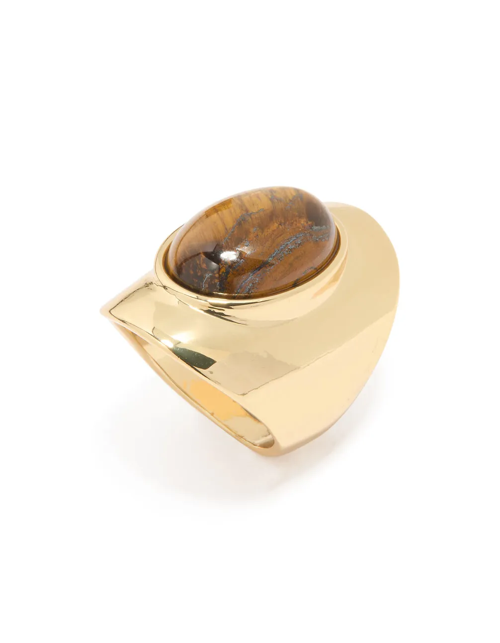 Gold Plated Tiger's Eye Oval Ring sold by lovisa product image thumbnail 2