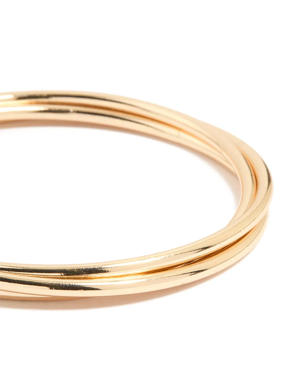 Gold Classic Multi-Width Bangles 3-Pack sold by lovisa product image thumbnail 2