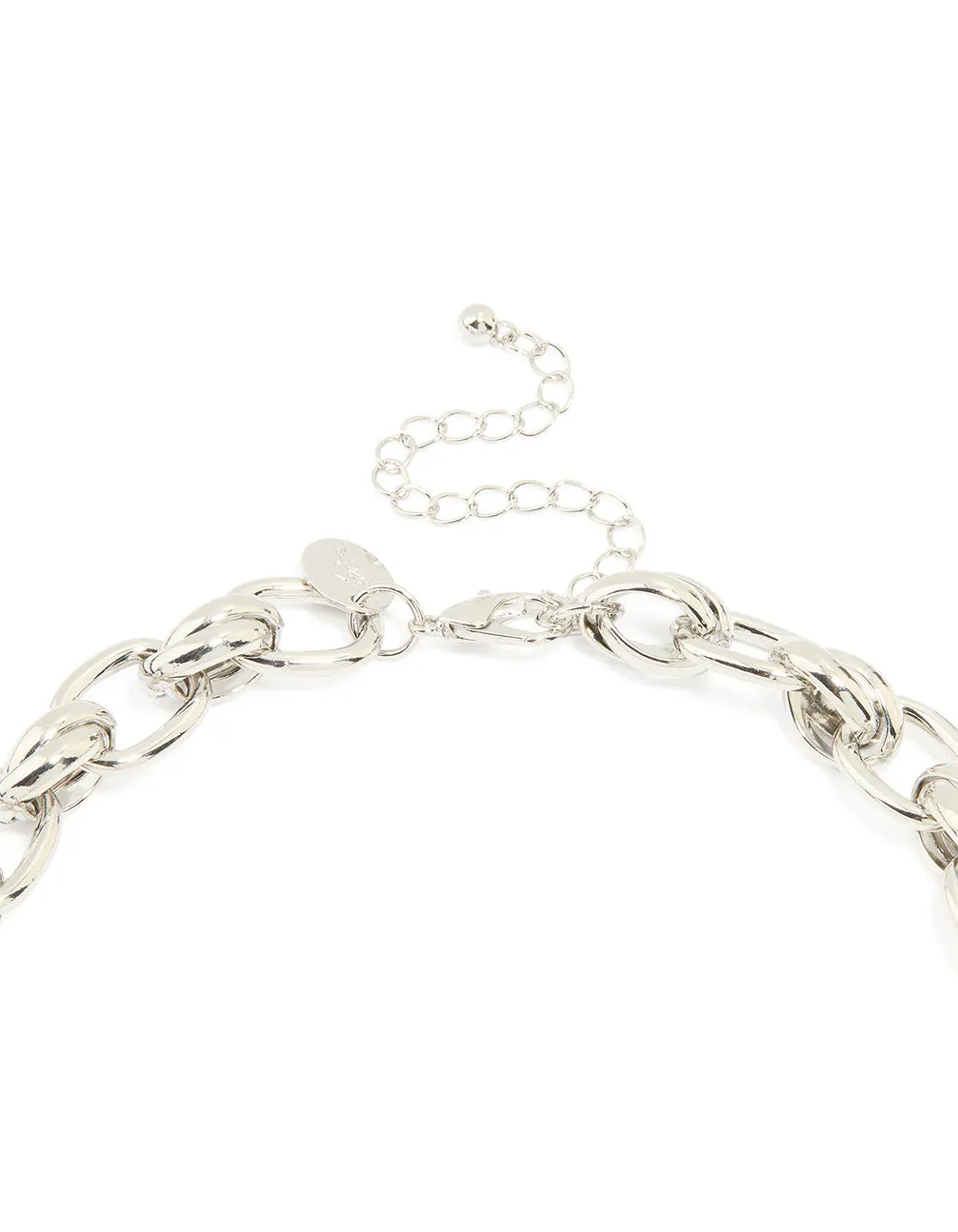Silver Chunky Chain Necklace sold by lovisa product image thumbnail 3