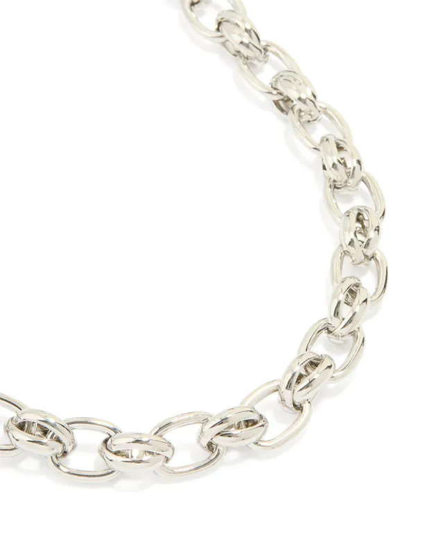 Silver Chunky Chain Necklace sold by lovisa