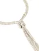 Silver Diamante Cup Chain Toggle Detail Necklace sold by lovisa