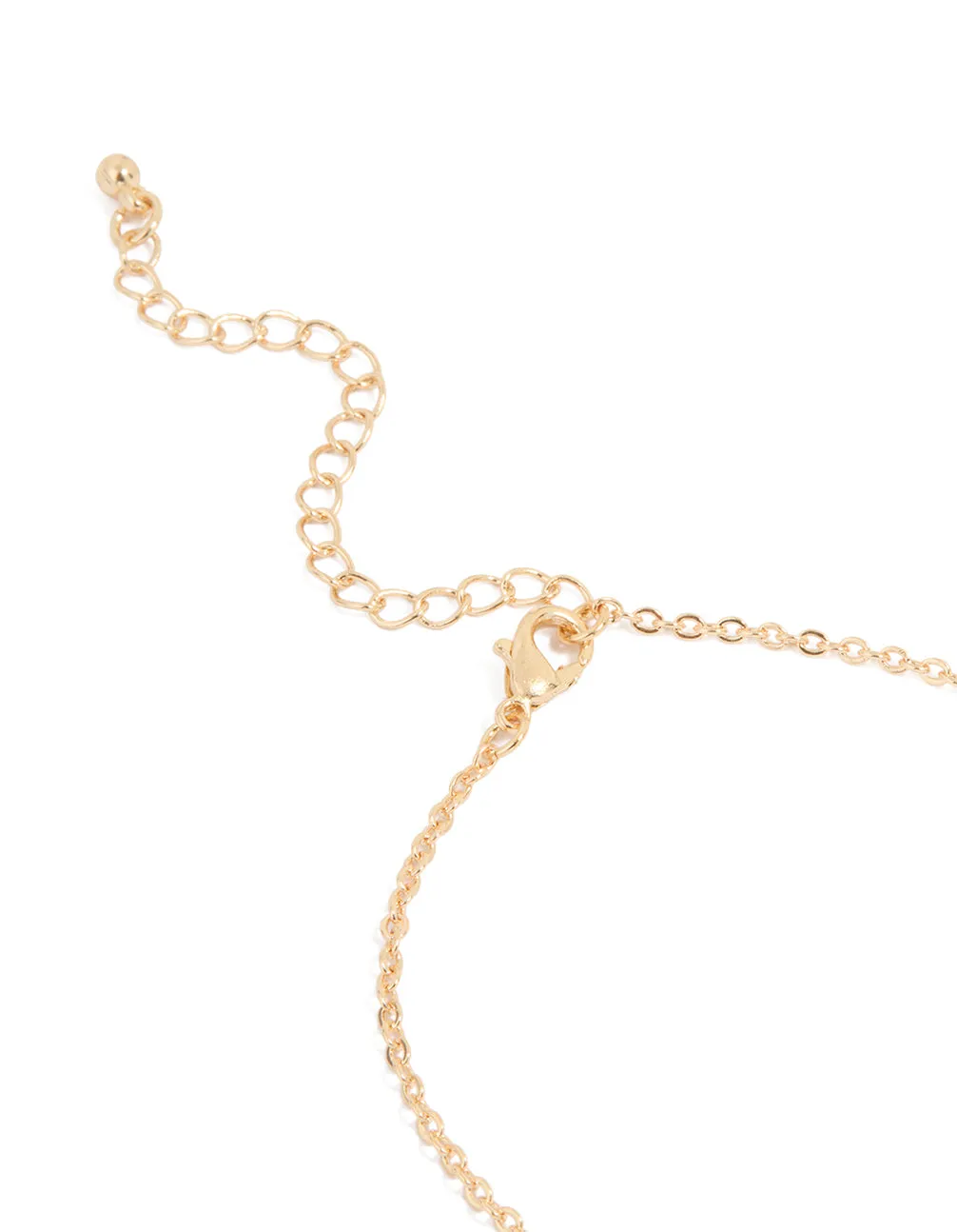 Gold Diamante Triangular Hand Chain sold by lovisa product image thumbnail 3