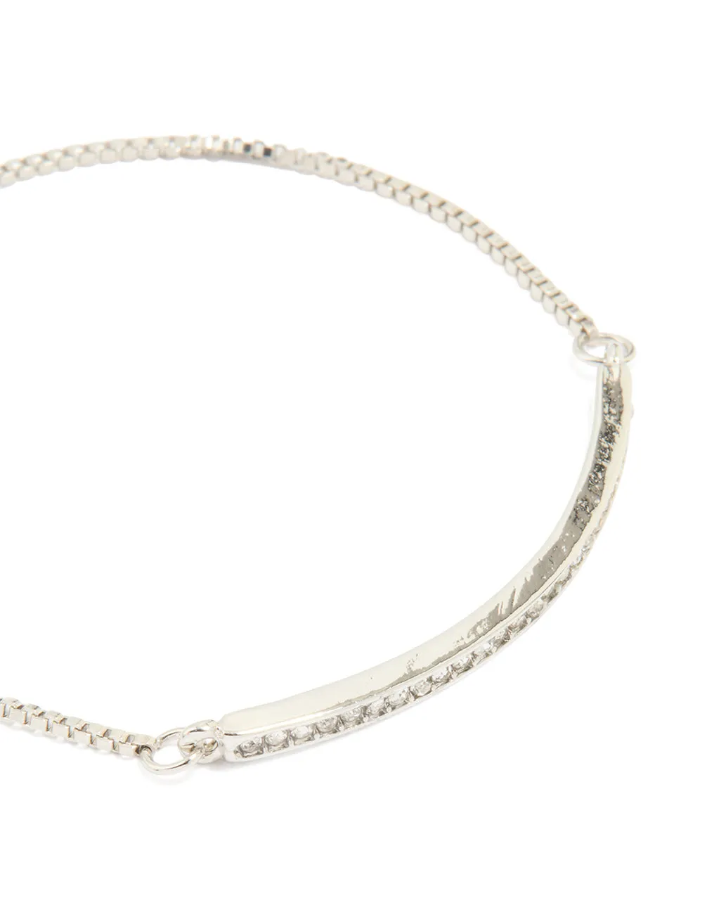Silver Diamante Pavé Toggle Bracelet sold by lovisa product image thumbnail 2
