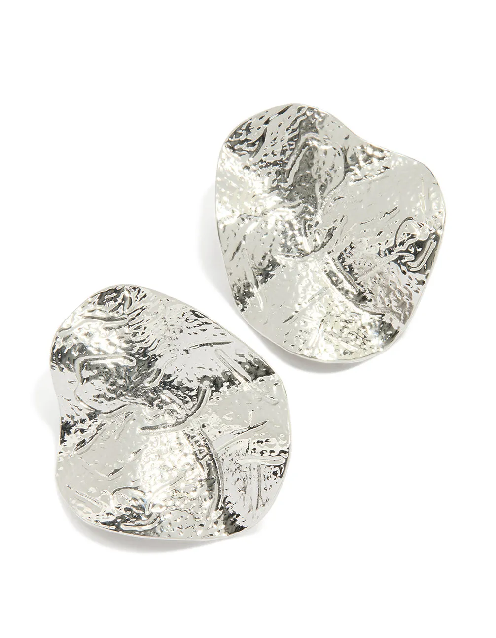 Silver Organic Stud Earrings sold by lovisa