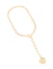 Gold Organic Pendant Lariat Necklace sold by lovisa