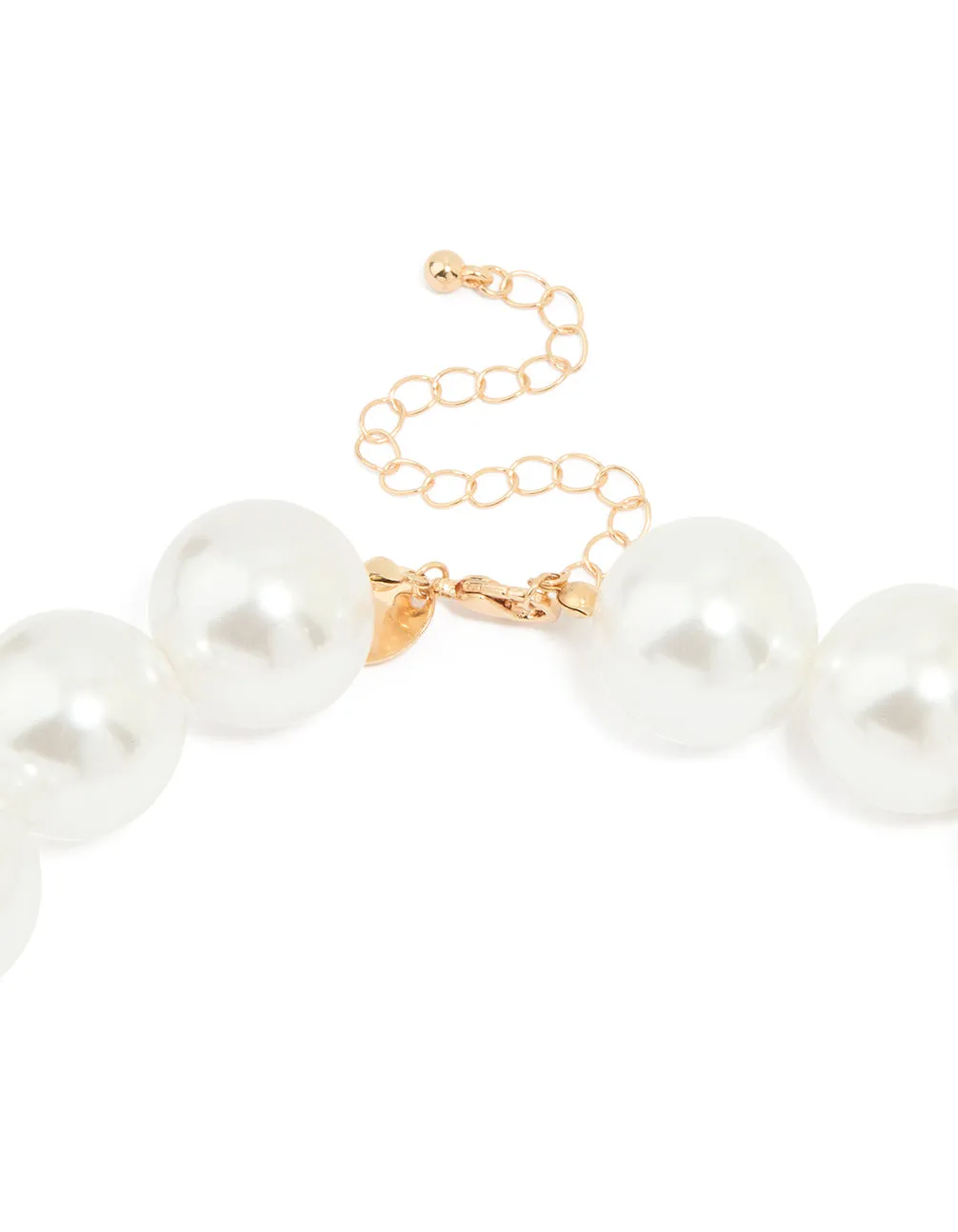 Gold Pearl Strand Large Necklace sold by lovisa product image thumbnail 3
