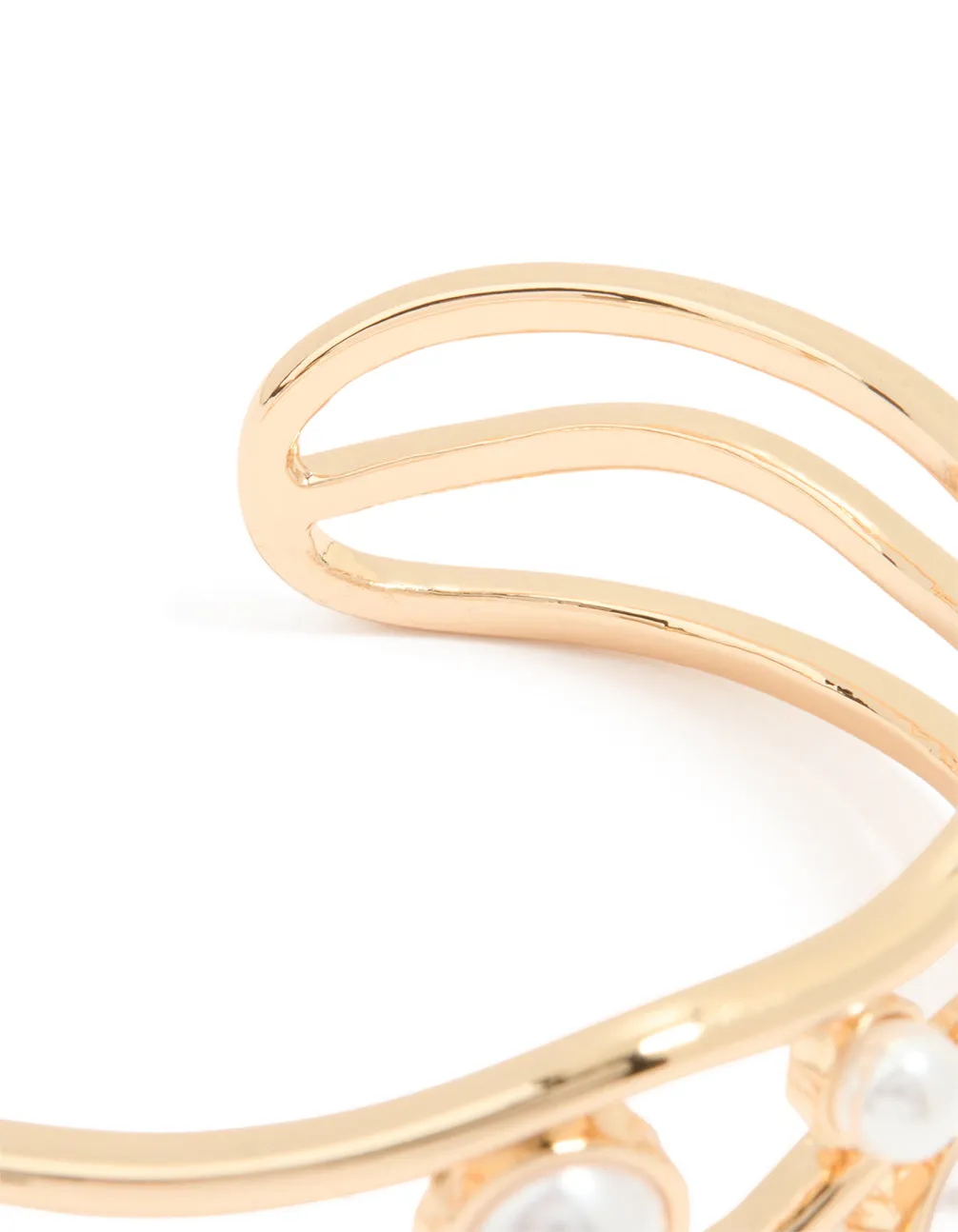 Gold Pearl Wave Wrist Cuff sold by lovisa product image thumbnail 3