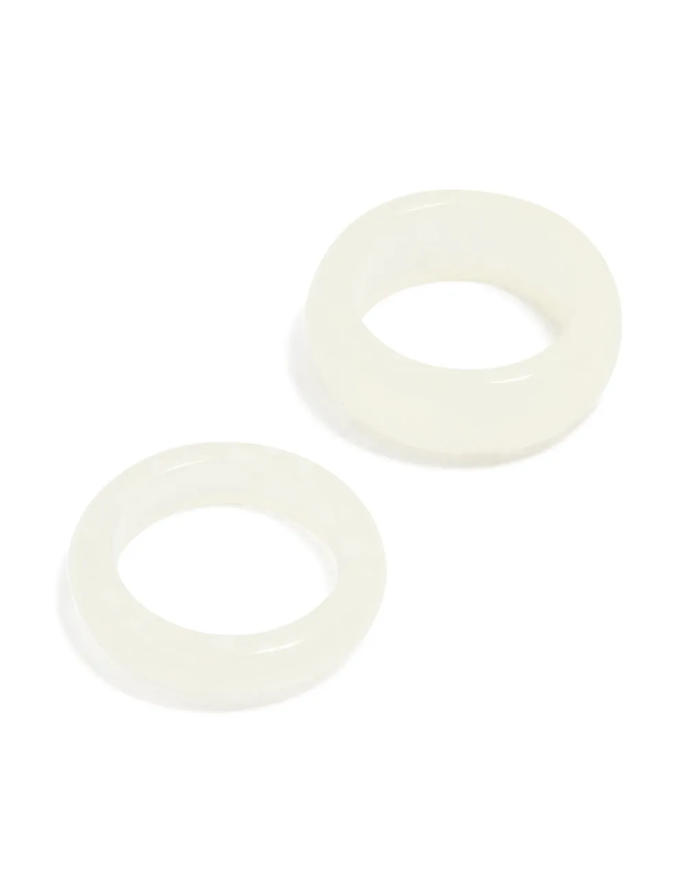 White Acrylic Marbled Rings 2-Pack sold by lovisa