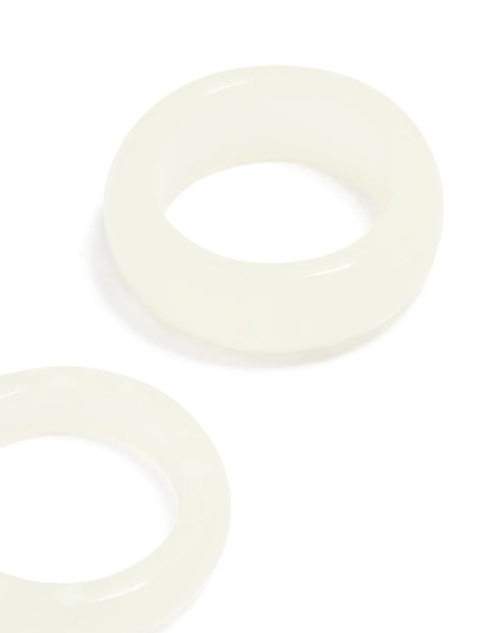 White Acrylic Marbled Rings 2-Pack sold by lovisa product image thumbnail 3