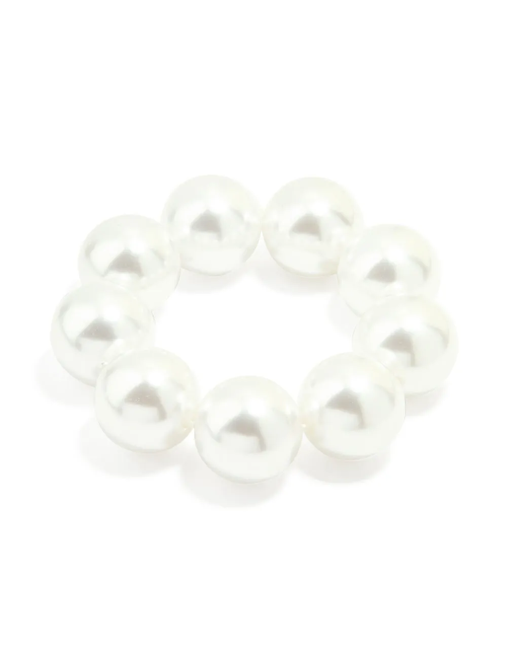 Silver Pearl Stretch Bracelet sold by lovisa