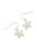 Silver Diamante Flower Drop Earrings sold by lovisa