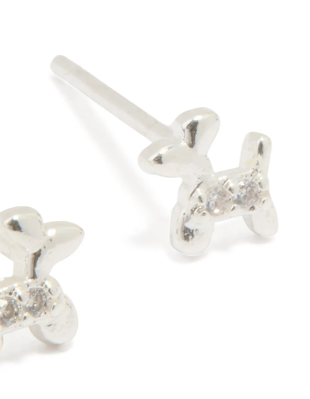 Sterling Silver Cubic Zirconia Balloon Dog Stud Earrings sold by lovisa product image thumbnail 3