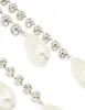 Silver Diamante Pearl Chain Drop Earrings sold by lovisa