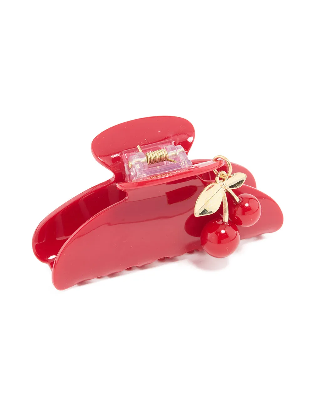 Red Cherry Charm Hair Claw Clip sold by lovisa product image thumbnail 2