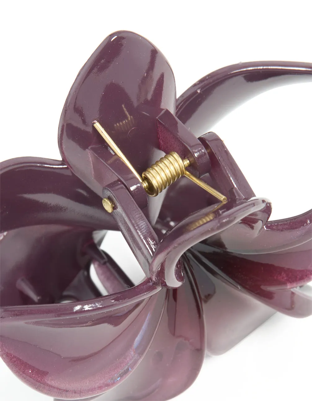 Plum Frangipani Hair Claw Clip sold by lovisa product image thumbnail 3