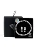 Silver Cubic Zirconia Tennis Bracelet & Teardrop Earrings Set sold by lovisa