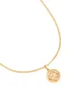 Waterproof Gold Plated Stainless Steel Cancer Circle Necklace sold by lovisa