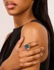 Silver Black Statement Watch Ring sold by lovisa