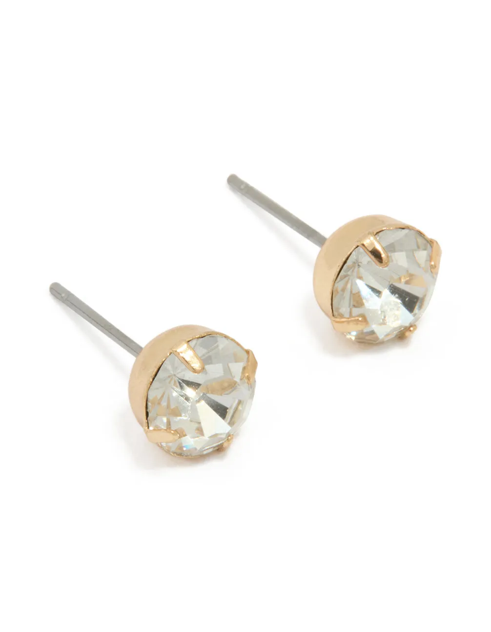 Gold Diamante Stud Earrings sold by lovisa