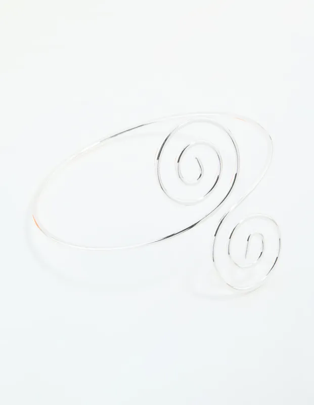 Silver Swivel Arm Cuff sold by lovisa