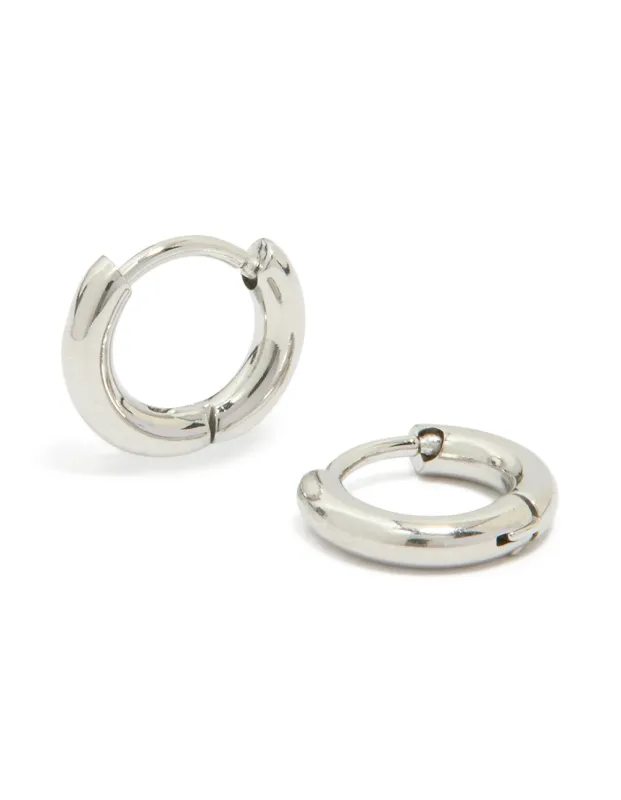 Waterproof Stainless Steel Clicker Hoop Earrings 8 MM sold by lovisa