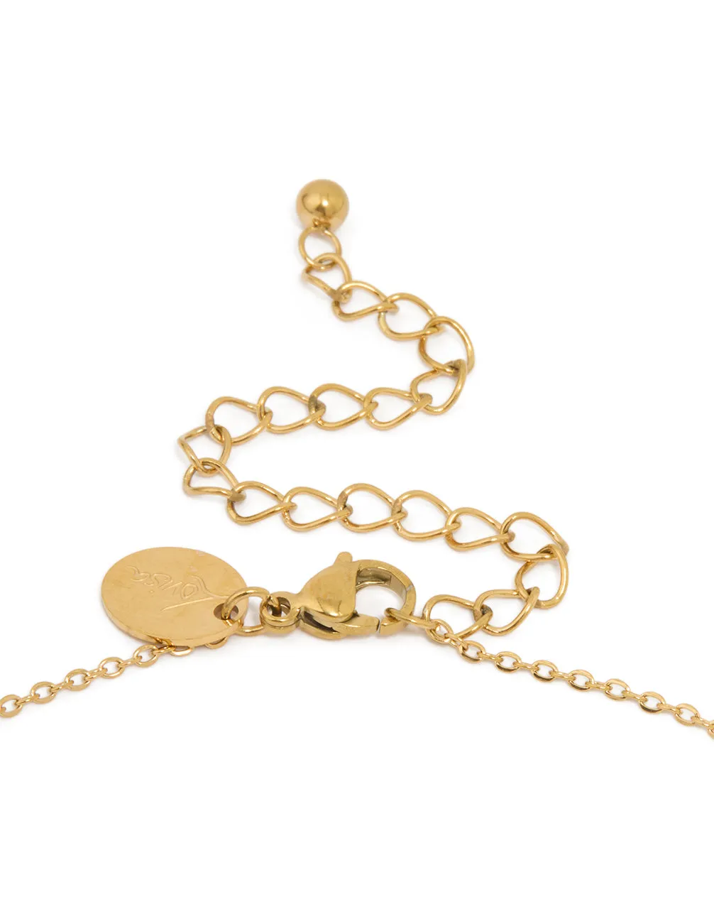 Waterproof Gold Plated Stainless Steel Mini Heart Letter A Necklace sold by lovisa product image thumbnail 3