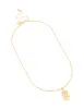 Waterproof Gold Plated Stainless Steel Cancer Tab Necklace sold by lovisa