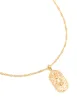 Waterproof Gold Plated Stainless Steel Cancer Tab Necklace sold by lovisa