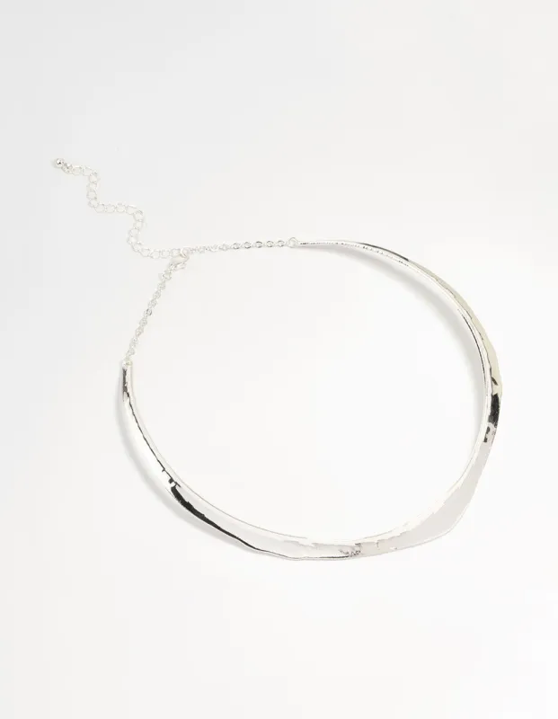 Silver Thin Choker Necklace sold by lovisa