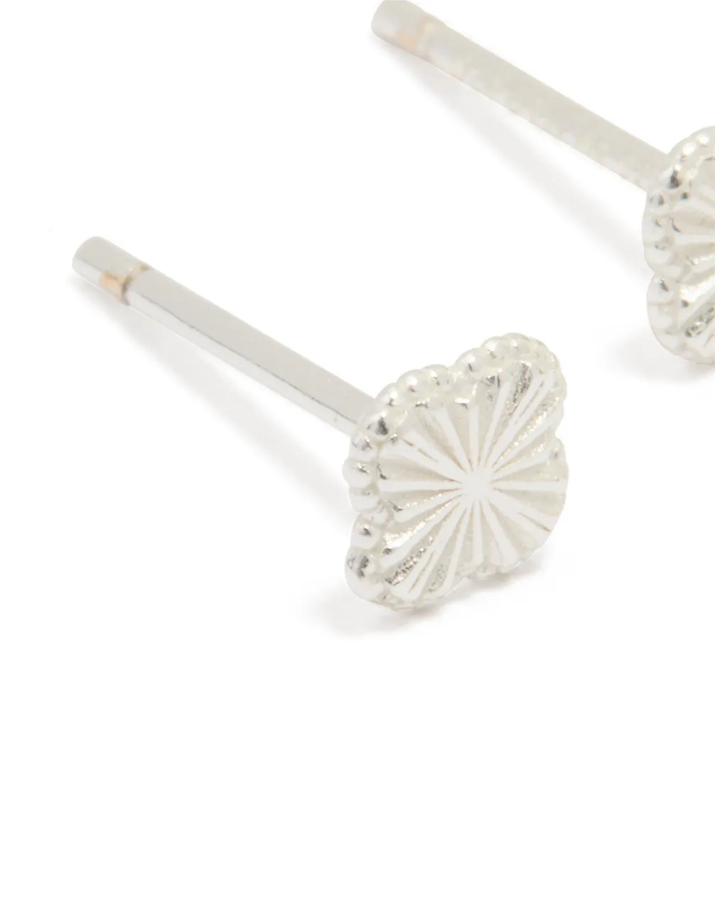 Sterling Silver Clean Tiny Flower Earrings sold by lovisa product image thumbnail 2