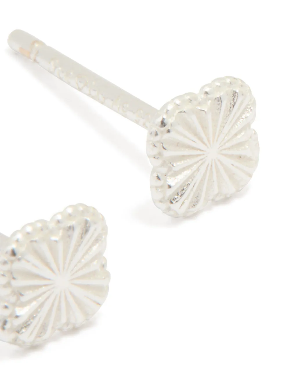 Sterling Silver Clean Tiny Flower Earrings sold by lovisa product image thumbnail 3
