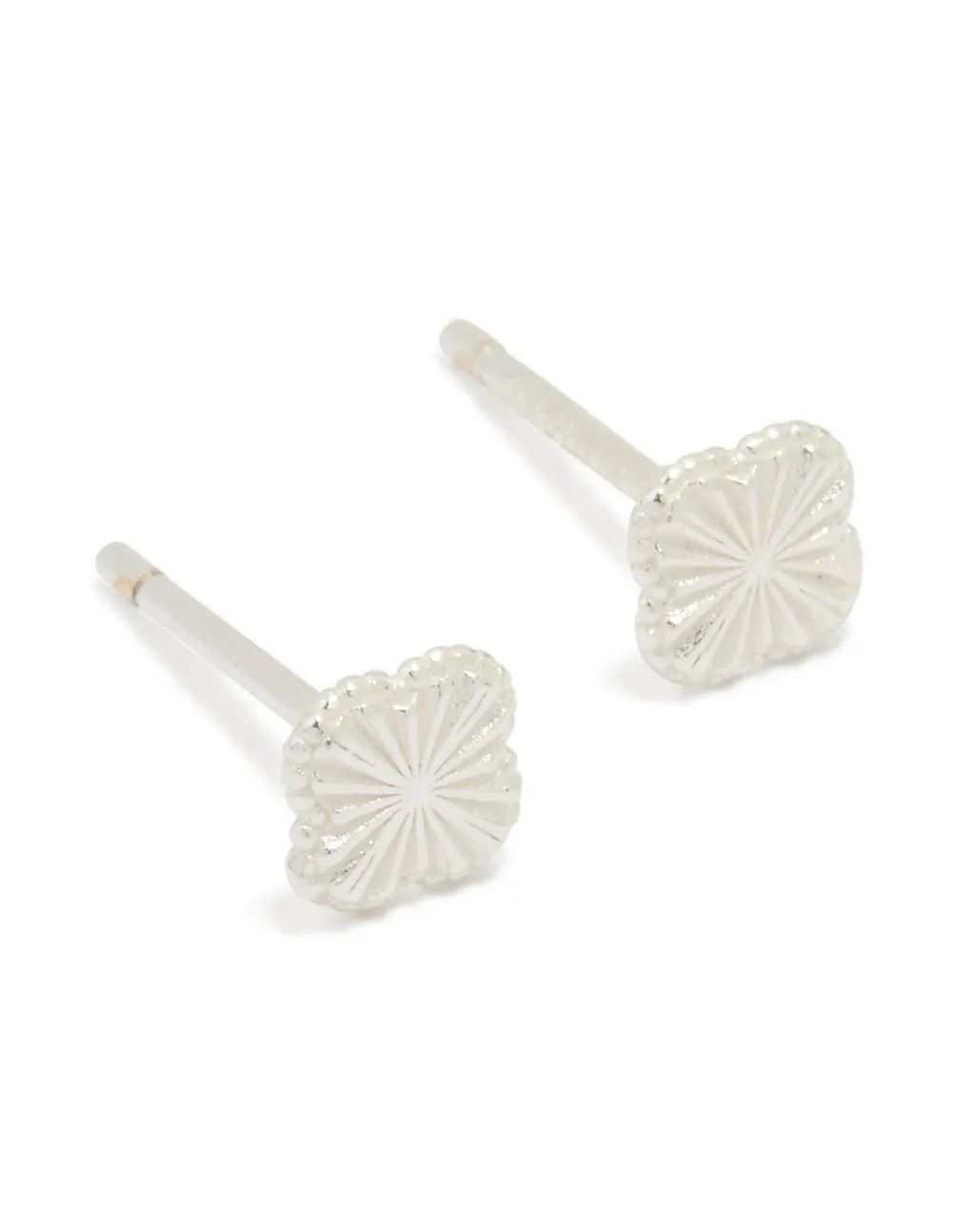 Sterling Silver Clean Tiny Flower Earrings sold by lovisa