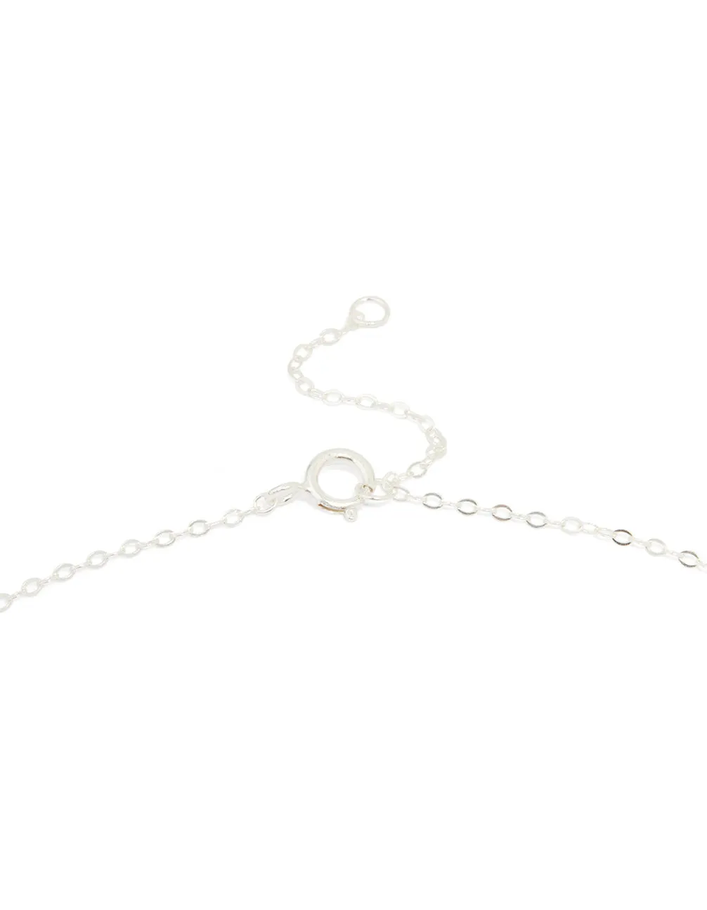 Sterling Silver Textured Bow Necklace sold by lovisa product image thumbnail 3