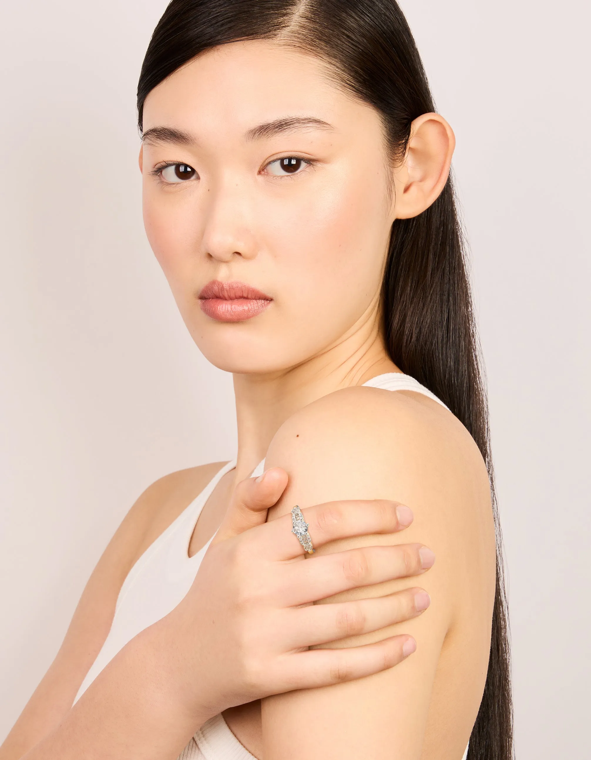 Silver Cubic Zirconia Small Round Ring sold by lovisa product image thumbnail 3