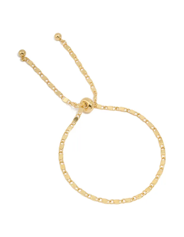 Gold Plated Link Chain Toggle Bracelet sold by lovisa