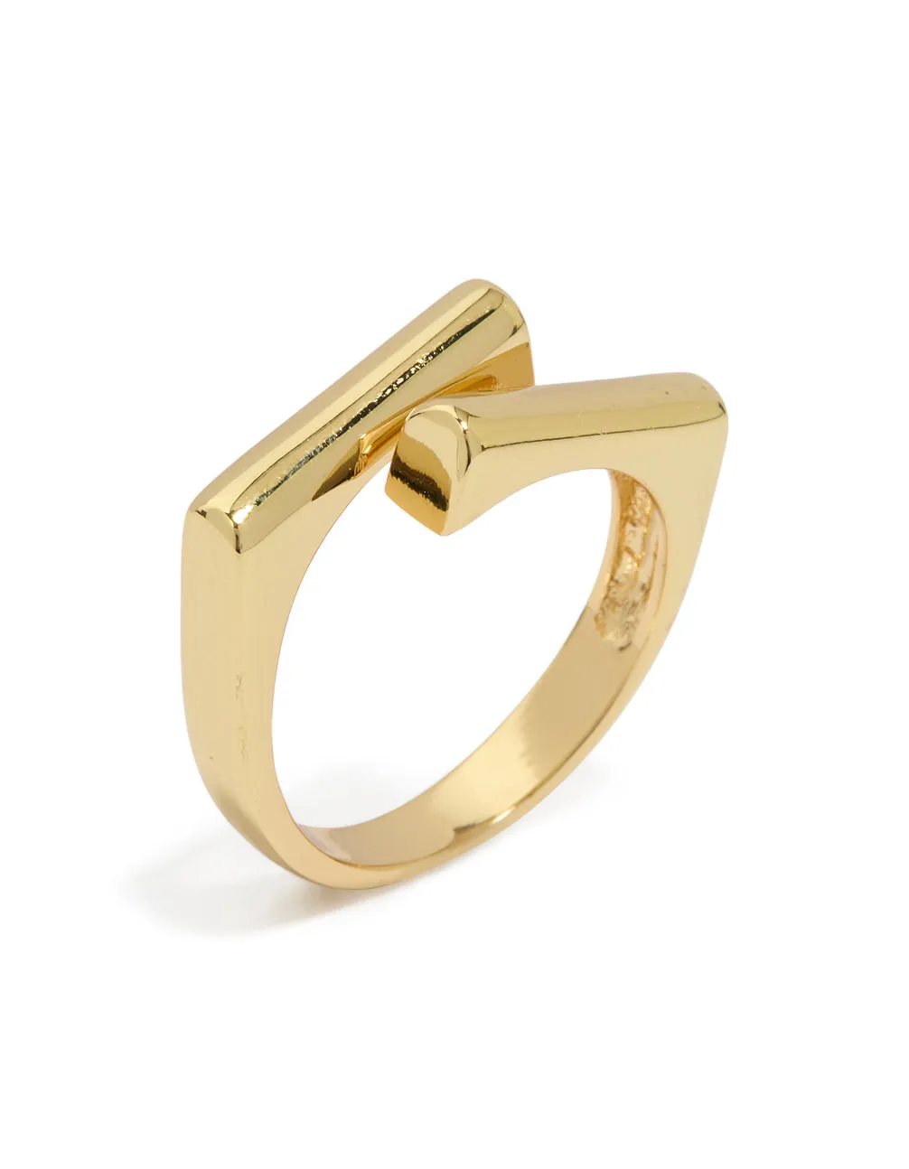 Gold Plated Block Ring sold by lovisa product image thumbnail 4