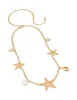 Gold Starfish & Sea Charms Belt sold by lovisa