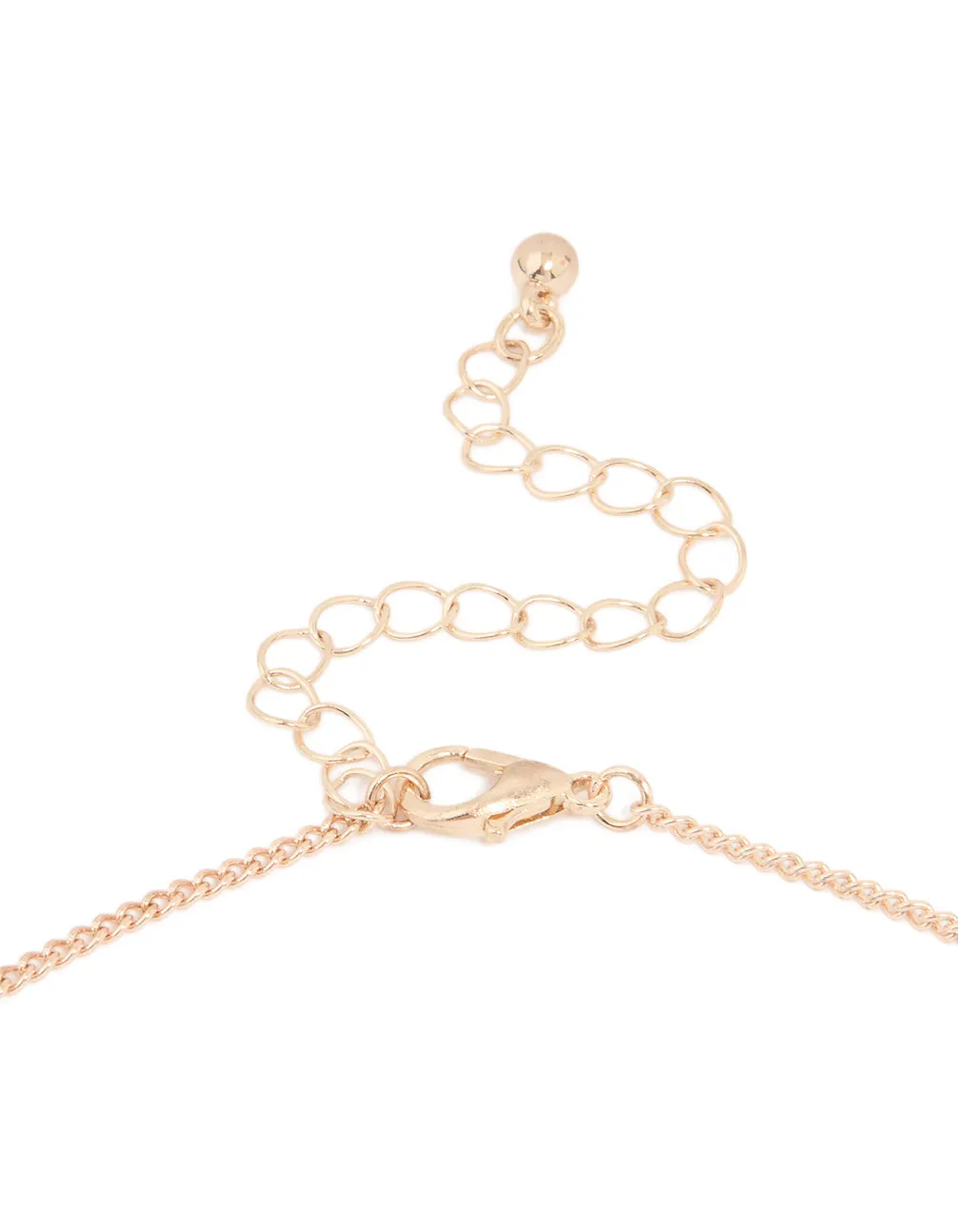 Rose Gold Laser Cut Flower Necklace sold by lovisa product image thumbnail 3